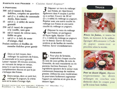 Parfaits aux fraises de Cuisine Santé Express | Photo de PassionRecettes