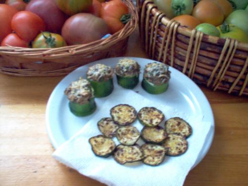 Petits bouchons de cougettes gratinées à la tapenade de Cuisine Tv | Photo de Louise b.