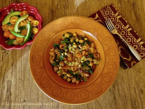 Poêlée de merguez aux fruits avec couscous à la bière + de Messidor | Photo de Messidor