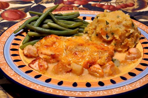 Poitrines de poulet farcies au cheddar et aux pommes de Mireille | Photo de Mireille