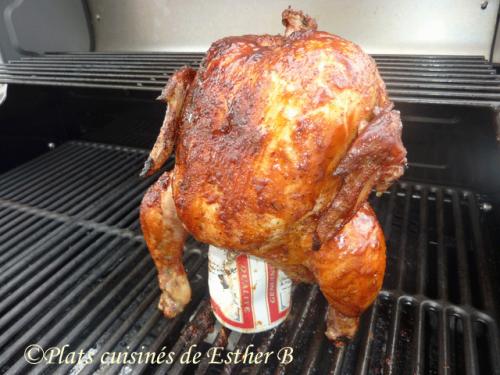 Poulet barbecue cuit avec une canette de bière (b.b.q.) de Esther B | Photo de Estherb