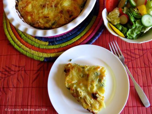 Quiche aux artichauts et aux pommes de terre spiralées + de Messidor | Photo de Messidor