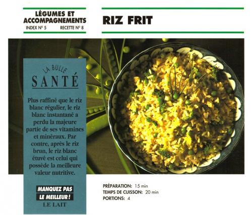 Riz frit de Bon Appétit | Photo de PassionRecettes