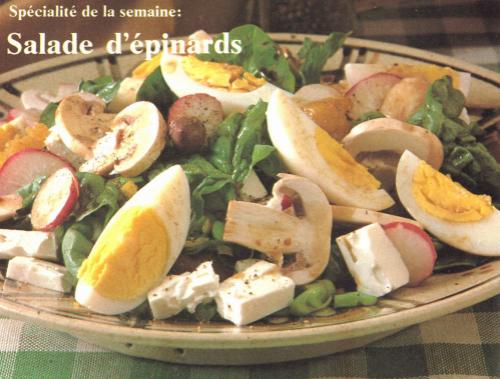 Salade d'épinards de Pol Martin | Photo de PassionRecettes