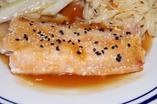 Saumon sauce chinoise à l'orange de Nell | Photo de Nell