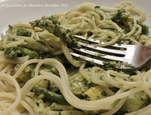 Spaghetti au pesto crémeux + de Messidor | Photo de Messidor