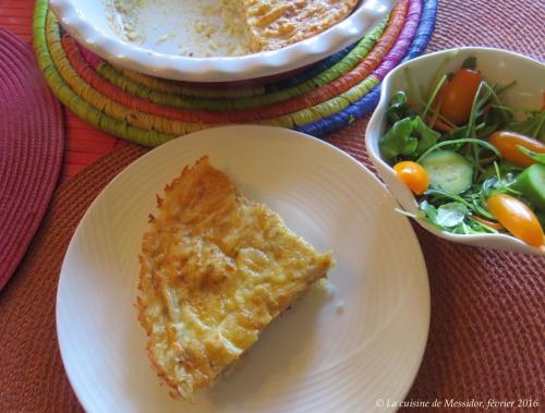 Tarte au saumon sockeye sur croûte de riz de Messidor | Photo de Messidor