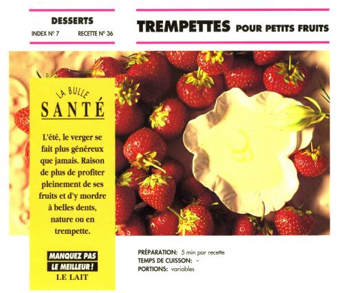 Trempettes pour petits fruits de Bon Appétit | Photo de PassionRecettes