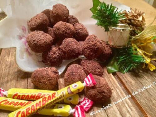 Truffes chocolat noir ~ carambars de Esther B | Photo de Estherb