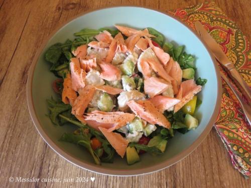 Truite froide sur salades de pommes de terre et de verdure + de Messidor | Photo de Messidor