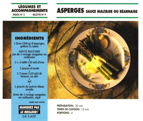 Asperges sauce maltaise ou béarnaise de Bon Appétit | Photo de PassionRecettes