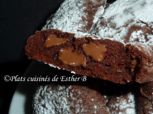 Biscuits craquelés au chocolat au lait et au fudge de Esther B | Photo de Estherb