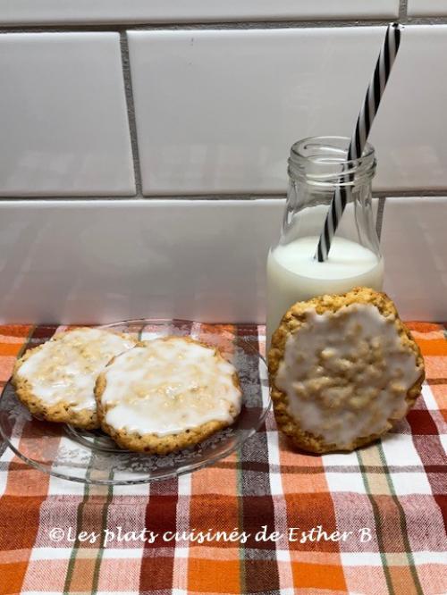 Biscuits croquants à l'avoine givrés de Estherb | Photo de Estherb