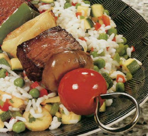 Brochette de cheval aux légumes de Qu'est-Ce Qu'on Mange | Photo de PassionRecettes