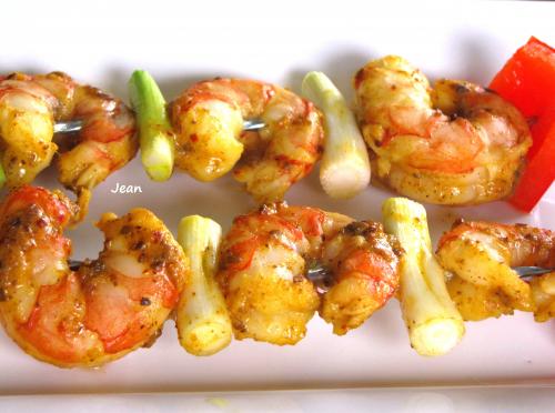 Brochettes de crevettes à l'indienne de Nell | Photo de Nell