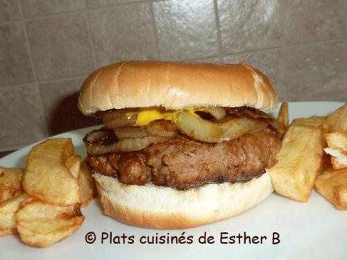 Burger de porc haché façon côtes levées sucrées de Esther B | Photo de Estherb