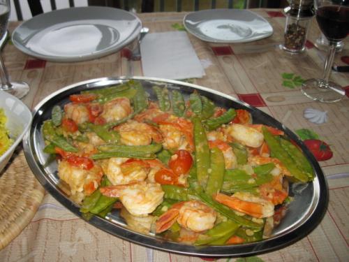 Cari de crevettes et riz safrané de Beaubarbu | Photo de Beaubarbu