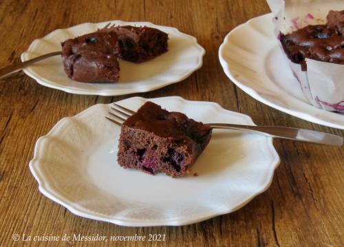 Carrés aux bleuets, double chocolat + de Messidor | Photo de Messidor