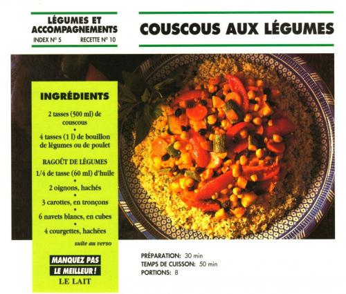 Couscous aux légumes de Bon Appétit | Photo de PassionRecettes