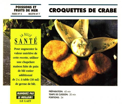 Croquettes de crabe de Bon Appétit | Photo de PassionRecettes