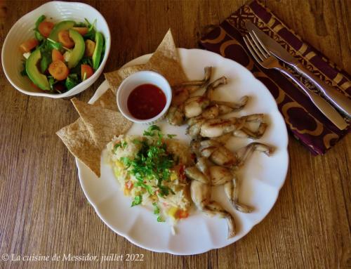 Cuisses de grenouille bbq, salsa à la mexicaine + de Messidor | Photo de Messidor