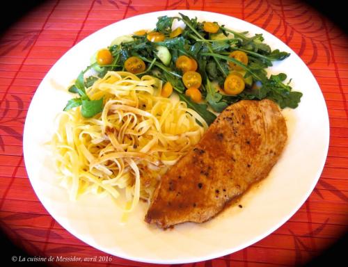 Escalopes de poulet, érable et balsamique de Messidor | Photo de Messidor