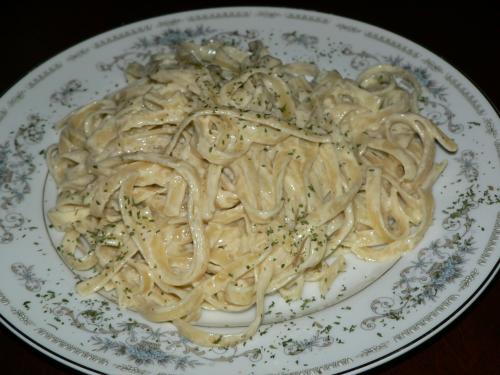 Fettucine alfredo de pinard de Baddy | Photo de Baddy