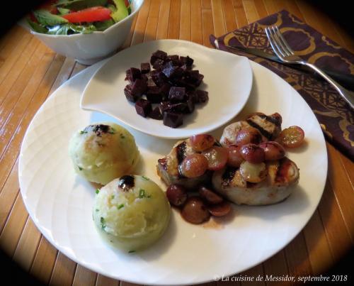 Filet de porc bbq, sauce aux raisins de Messidor | Photo de Messidor