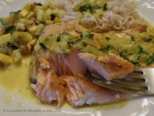 Filet de truite, sauce au lait de coco + de Messidor | Photo de Messidor