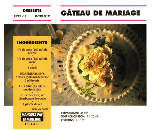 Gâteau de mariage de Bon Appétit | Photo de PassionRecettes