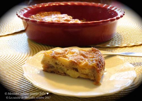 Gâteau léger aux pommes, nappage caramélisé + de Messidor | Photo de Messidor