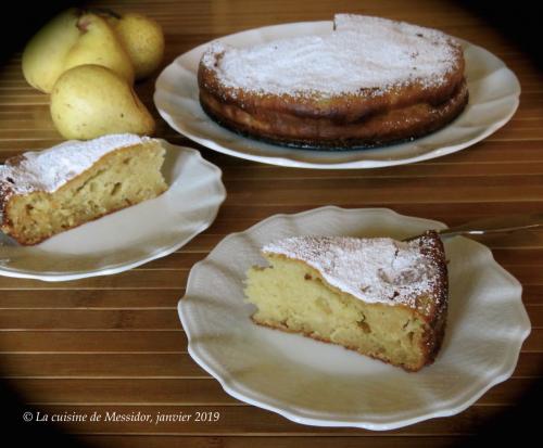 Gâteau poire et ricotta de Messidor | Photo de Messidor