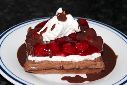 Gaufre dessert au cacao de Nell | Photo de Nell