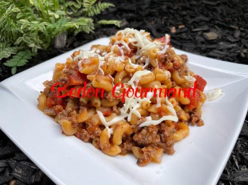 Macaroni à la viande dans une seule casserole de Bedon Gourmand | Photo de Bedon gourmand