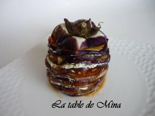 Mille-feuilles d'aubergines rondes de Mamina13 | Photo de Mamina13