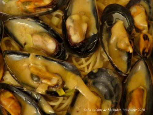 Moules exquises, sauce crémeuse au cari + de Messidor | Photo de Messidor