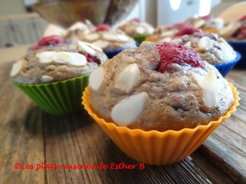 Muffins aux framboises et amandes de Esther B | Photo de Estherb