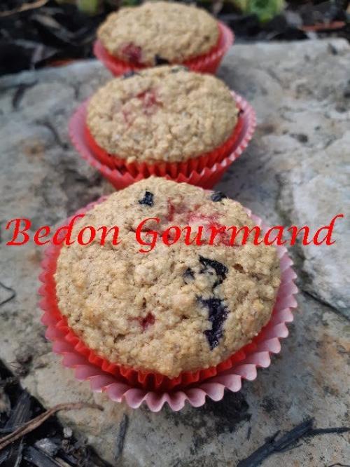 Muffins déjeuner aux petits fruits de Bedon Gourmand | Photo de Bedon gourmand