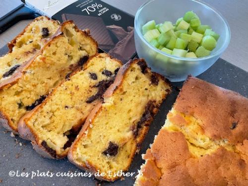 Pain à la rhubarbe, yogourt et chocolat de Estherb | Photo de Estherb