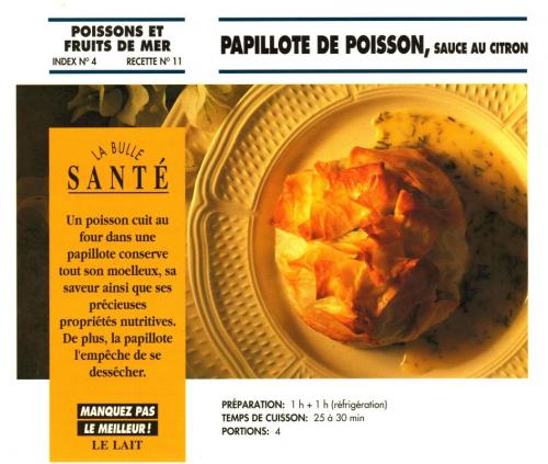 Papillote de poisson, sauce au citron de Bon Appétit | Photo de PassionRecettes