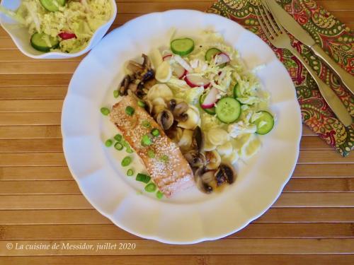 Pavés de saumon, sauce à l'orientale + de Messidor | Photo de Messidor