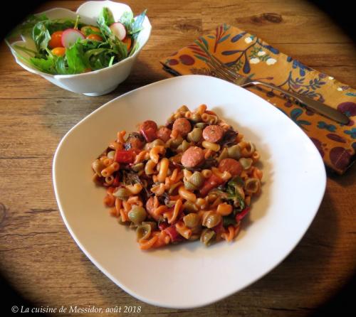 Petites pâtes aux merguez + de Messidor | Photo de Messidor