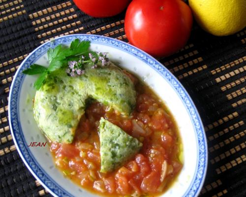 Petits flans de courgettes, tombée de tomates. de Nell | Photo de Nell