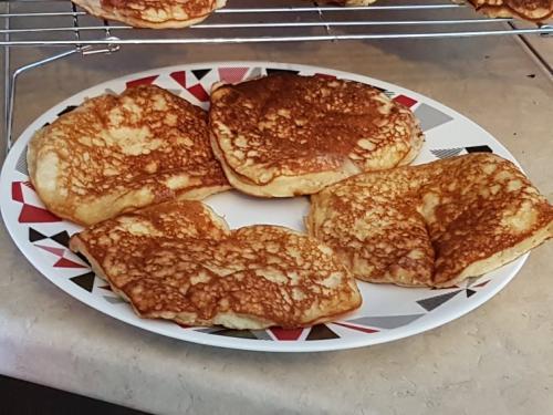 Petits pancakes bananes ou bleuets ou fraises ou framboises de Douce | Photo de Douce