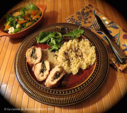 Poitrine de poulet farcie, sauge et champignons + de Messidor | Photo de Messidor