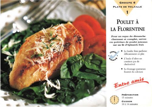 Poulet à la florentine de Cuisine Santé Express | Photo de PassionRecettes