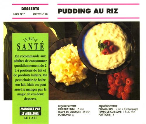 Pudding au riz de Bon Appétit | Photo de PassionRecettes