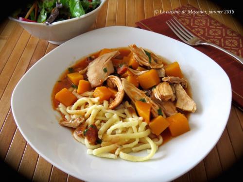 Ragoût de poulet à la courge et au chorizo + de Messidor | Photo de Messidor