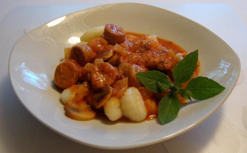 Sauce aux merguez sur gnocchis de Messidor | Photo de Messidor