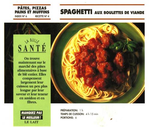 Spaghetti aux boulettes de viande de Bon Appétit | Photo de PassionRecettes